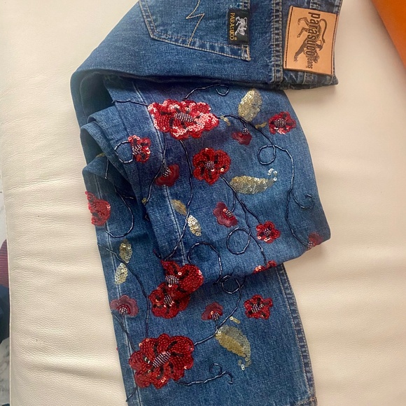 Ladies Parasuco Embellished Extreme Fit Jeans Sz 34 - Picture 1 of 8